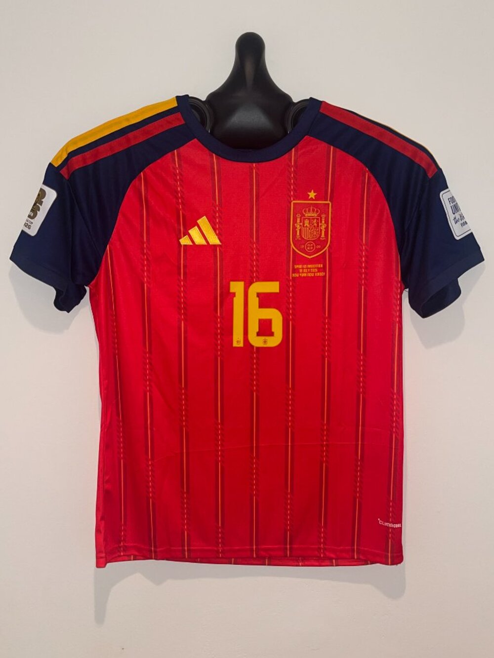 Rodri #16 Spain World Cup 2026 Final Champions Jersey vs Argentina Men's S — 2XL